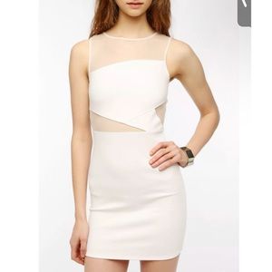 White mesh dress